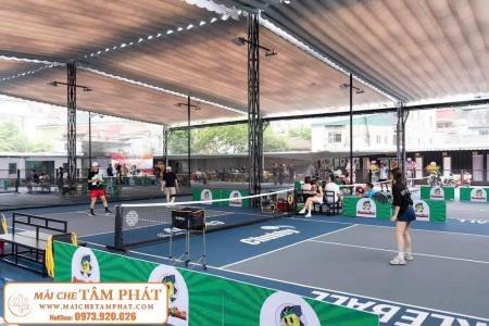 Đơn vị thi công mái che sân Pickleball uy tín, chuyên nghiệp - Mái xếp Tâm Phát